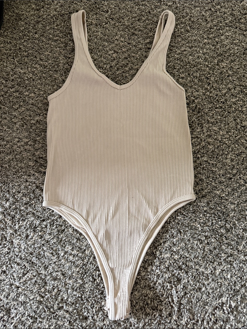 Women’s Ribbed Bodysuit - Cream